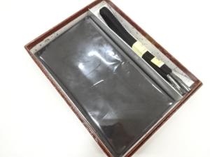 未使用品　正絹　喪服用　手組帯締め・帯揚げセット